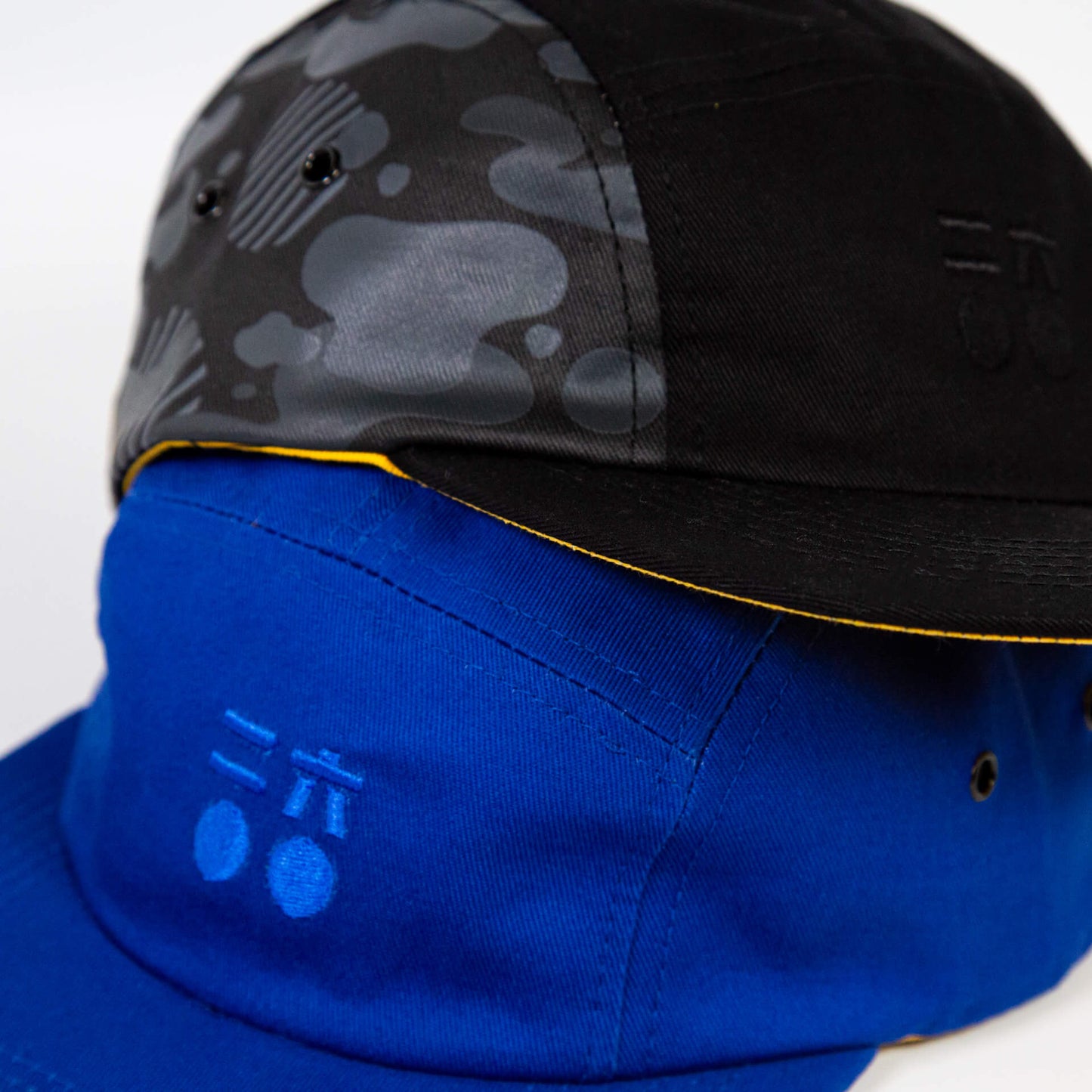 5 Panel Flat Brim Cap (Blue)